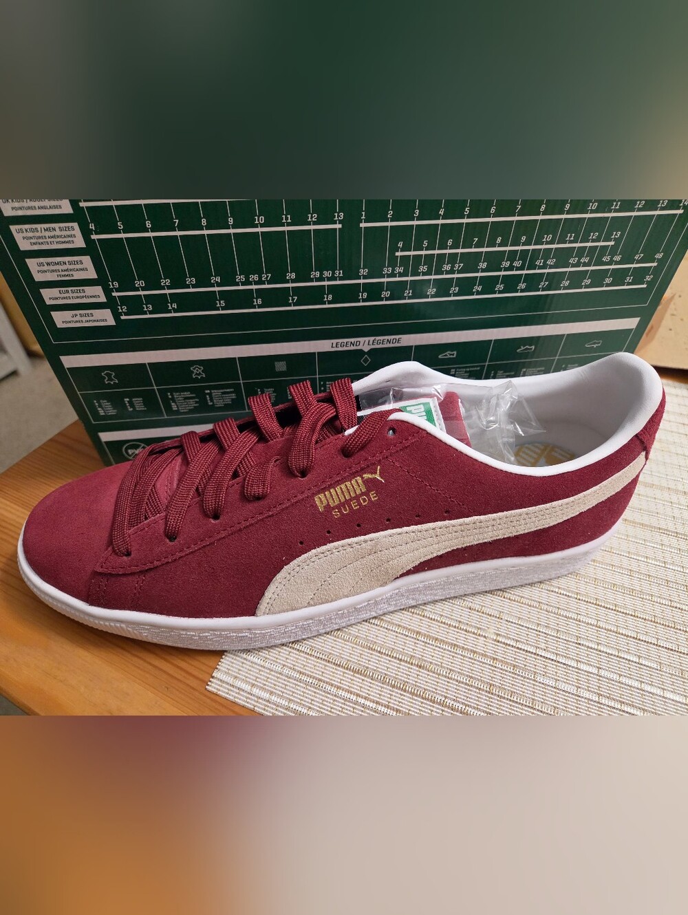 Puma Suede Classic Men’s Sneakers in Burgundy and Cream